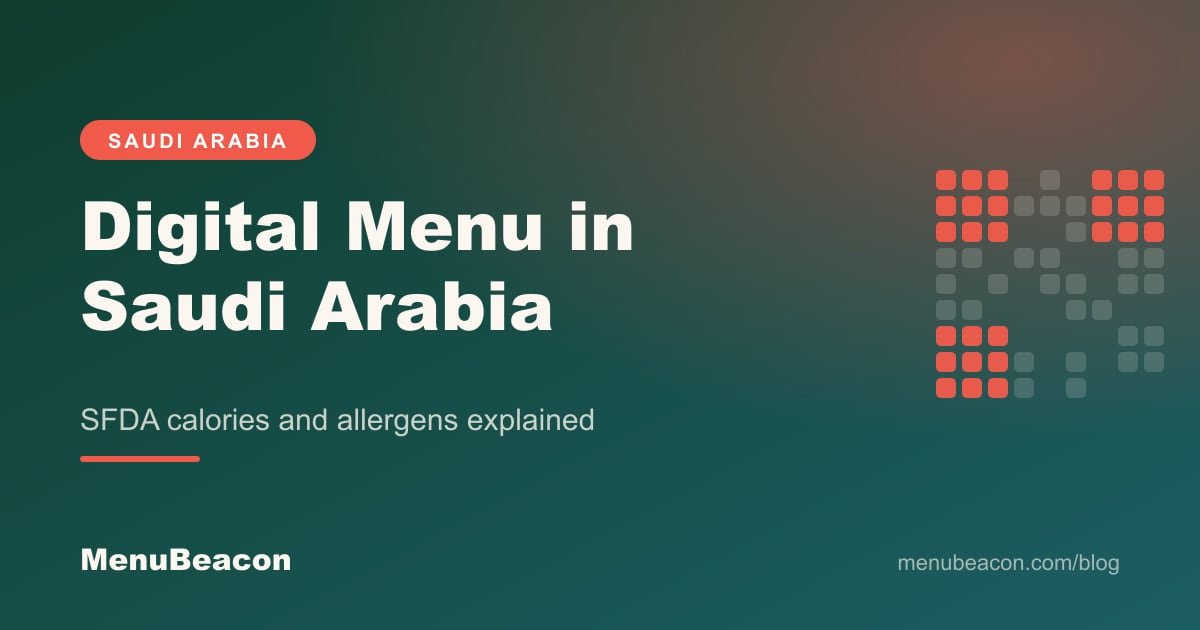 Cover image: Digital Menu in Saudi Arabia: SFDA Calorie and Allergen Rules