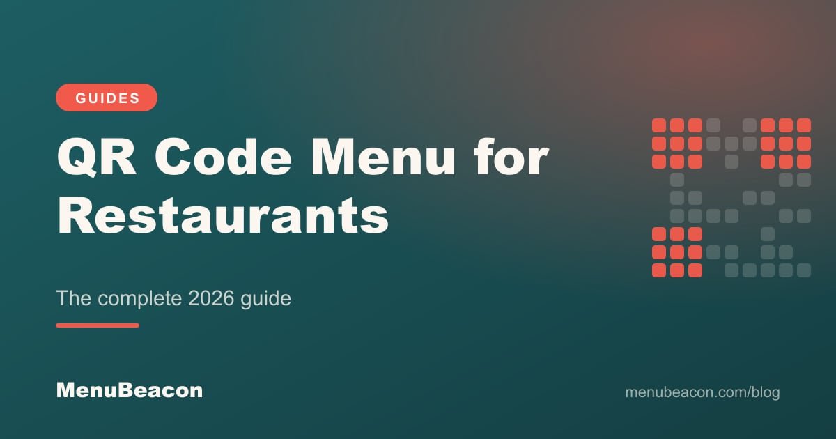 Cover image: QR Code Menu for Restaurants, the complete 2026 guide