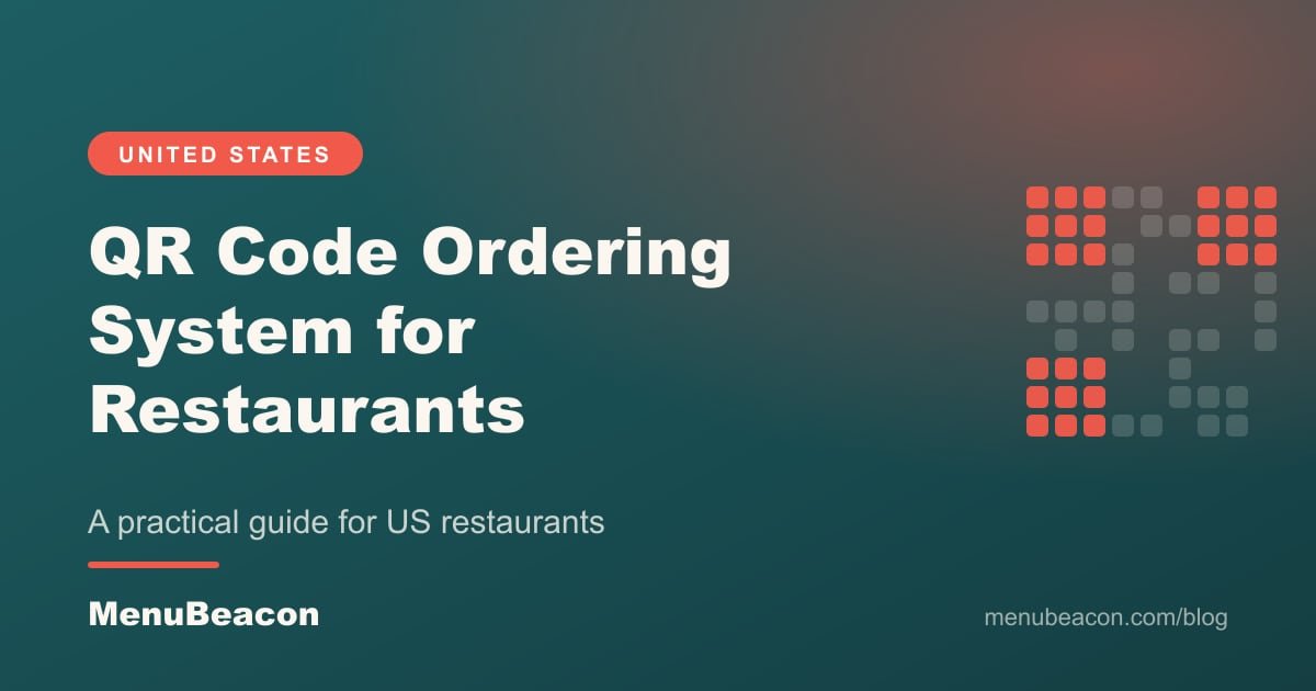 Cover image: QR Code Ordering System for Restaurants: US Guide