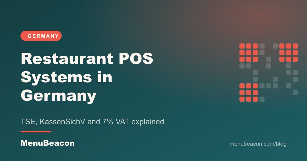 Cover image: Restaurant POS Systems in Germany: TSE, KassenSichV and Costs