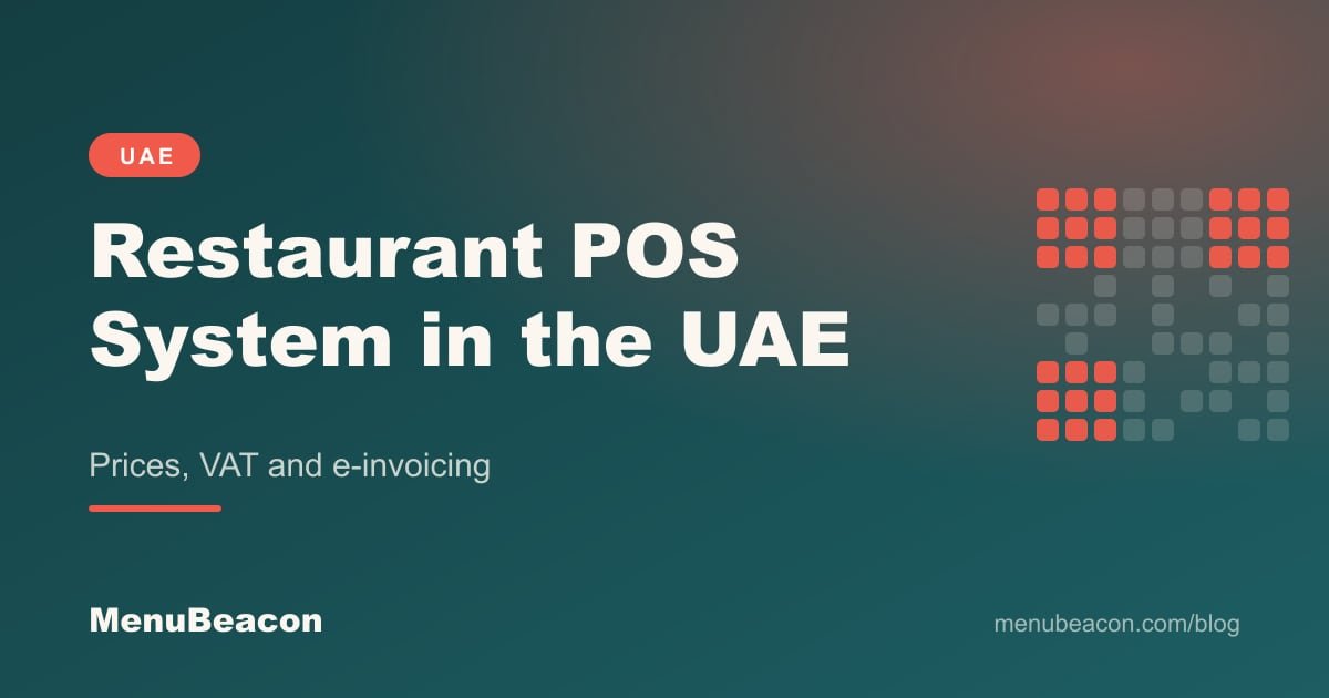 Cover image: Restaurant POS System in the UAE: Prices, VAT and E-Invoicing